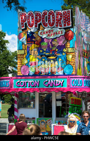 Marquee fornitore al Matthews viva street fair on Labor Day weekend in Matthews NC USA Foto Stock