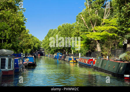 Regents Canal Little Venice Maida Vale London Inghilterra England Foto Stock