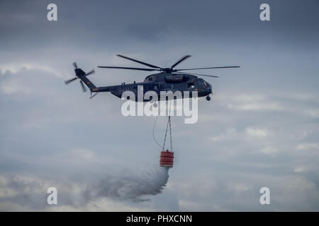 Luftwaffe, Sikorsky CH-53 Sea Stallion, ILA 2018, Schoenefeld, Brandeburgo, Deutschland Foto Stock