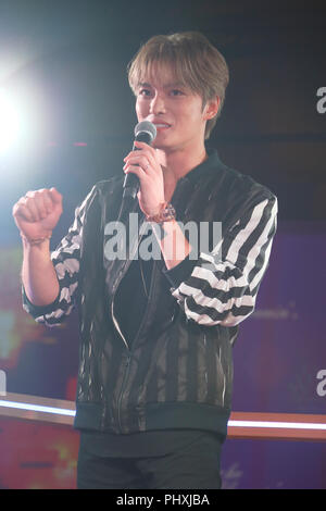 Jae-Joong (JYJ), 30 agosto 2018 : cantante coreano KIM Joong Jae assiste le miche Bloomin' Summer Festival evento in Tokyo, Giappone. Credito: Pasya/AFLO/Alamy Live News Foto Stock