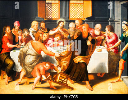 Ultima Cena (1548) di Pieter Pourbus (1523/24 - 1584) Foto Stock