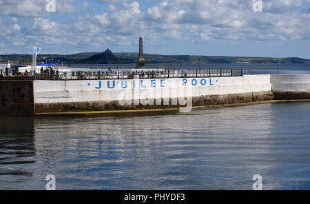 St Austell nella neve 180318 Foto Stock