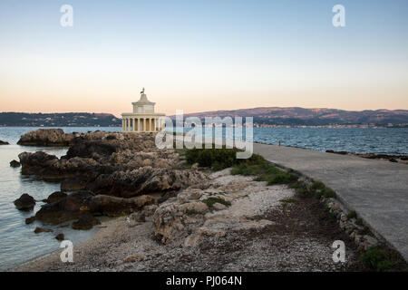 Fanari di Argostoli - il famoso faro sull'isola greca di Cefalonia, Grecia Foto Stock