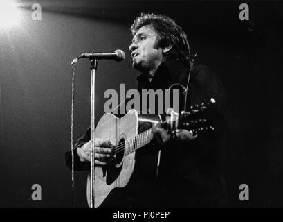 Johnny Cash, Royal Albert Hall di Londra 60s Foto Stock