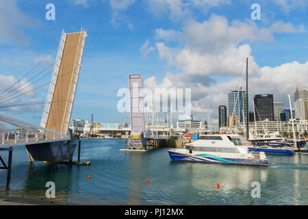 Wynyard quarto ponte, Auckland, Isola del nord, Nuova Zelanda, Foto Stock