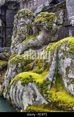 Fontana, Villa Lante di Bagnaia, Viterbo, Lazio, Italia Foto Stock