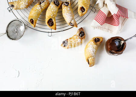 Rugelach con cioccolato ripieno Foto Stock