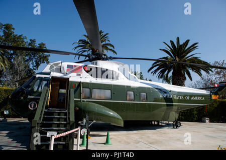 Sikorsky VH 3A 'Sea re' (bureau numero 150617), Marine un esercito / Uno, il Richard Nixon Presidential Library and Museum, Yorba Linda, California, Stati Uniti d'America Foto Stock