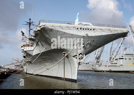 Ponte della USS Hornet Museum, Alameda, California, Stati Uniti d'America Foto Stock