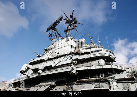 Ponte della USS Hornet Museum, Alameda, California, Stati Uniti d'America Foto Stock