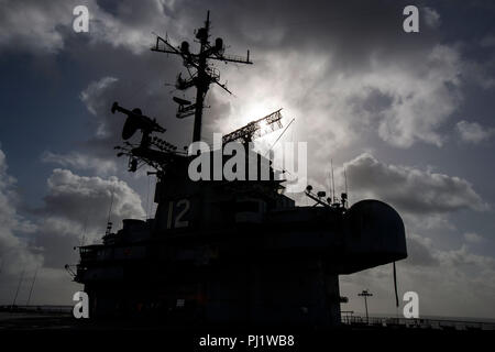 Ponte della USS Hornet Museum, Alameda, California, Stati Uniti d'America Foto Stock