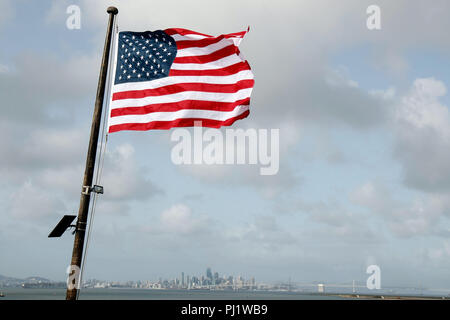 Ponte della USS Hornet Museum, Alameda, California, Stati Uniti d'America Foto Stock