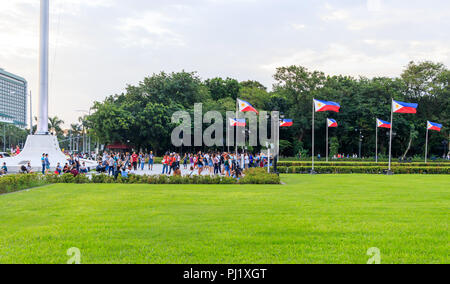 La malato, Filippine - 29 Luglio 2018: Persone a Rizal Park Foto Stock