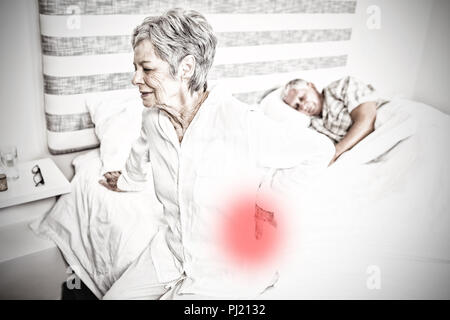 Immagine composita del dolore evidenziata Foto Stock