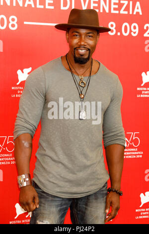 Venezia, Italia. 03Sep, 2018. Michael Jai White assiste il 'Dragged attraverso cemento" photocall durante il settantacinquesimo Venice Film Festival presso il Palazzo del Casinò su Settembre 03, 2018 a Venezia, Italia. Credito: Giovanni Rasimus/Media punzone ***Francia, Svezia, Norvegia, Denark, Finlandia, Stati Uniti d'America, Repubblica Ceca, Sud America solo***/Alamy Live News Foto Stock