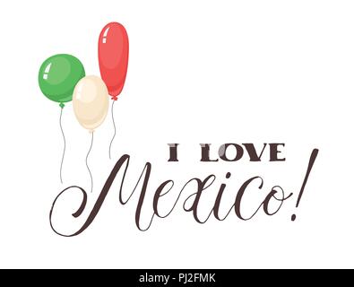 Viva il Messico formulazione Illustrazione Vettoriale