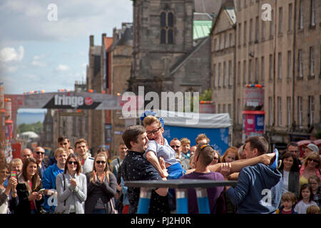 Edinburgh Fringe Festival di Edimburgo, Scozia, Regno Unito Europa Foto Stock