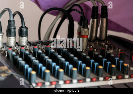 Audio Controller colore nero Foto Stock