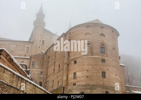 Palazzo Ducale, Palazzo Ducale, Urbino, Marche, Italia Foto Stock