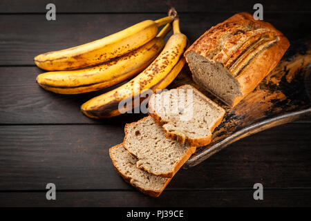 In casa pane alla banana Foto Stock