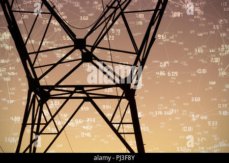 Immagine composita della schermata con i tempi Foto Stock