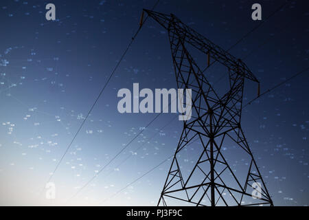 Immagine composita della schermata con i tempi Foto Stock