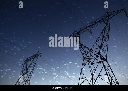 Immagine composita della schermata con i tempi Foto Stock