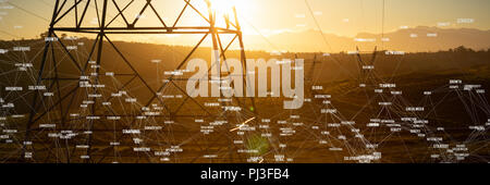 Immagine composita della schermata con i tempi Foto Stock