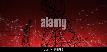 Immagine composita della schermata con i tempi Foto Stock