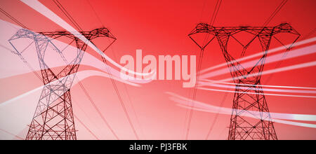 Immagine composita della linea grigia design Foto Stock