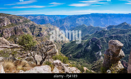 Canyon di rame (Barrancas del Cobre) - Sierra Madre Occidental, Chihuahua, Messico Foto Stock