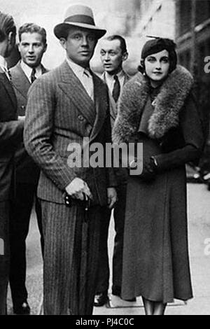 Barbara Hutton e il Principe Alessio Mdivani. Foto Stock