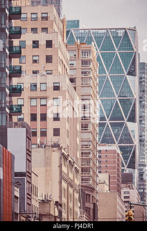 Retrò immagine stilizzata della città di New York, Stati Uniti d'America. Foto Stock