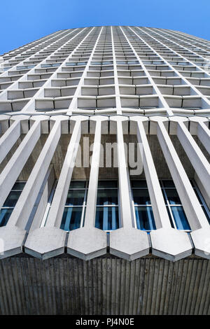 Dettagli dell'architettura, edificio Centre Point, Londra, Regno Unito Foto Stock
