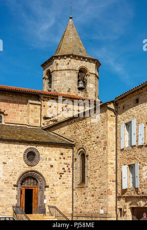 Saint Gervais e Saint Protais chiesa di Langogne, Lozère, Occitanie, Francia, Euorpe Foto Stock