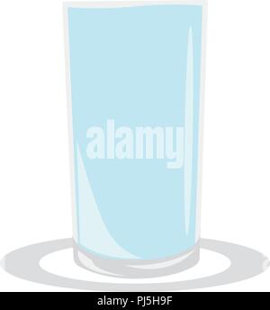 Bicchiere di icona di acqua Illustrazione Vettoriale