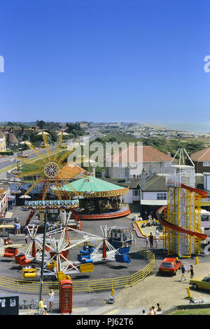 Funland Amusement Park, Hayling Island, Hampshire, Inghilterra, Regno Unito. Circa ottanta Foto Stock