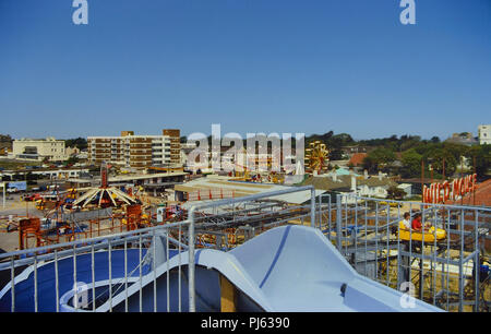 Funland Amusement Park, Hayling Island, Hampshire, Inghilterra, Regno Unito. Circa ottanta Foto Stock