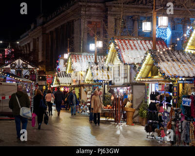 Nottingham Winter Wonderland, mercatini di Natale Foto Stock
