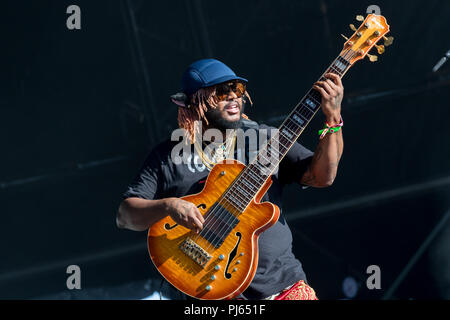 Bestival 2018 - Giorno 3 - spettacoli con: Thundercat dove: Lulworth, Regno Unito quando: 04 Ago 2018 Credit: WENN.com Foto Stock