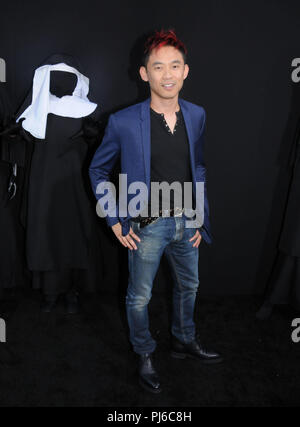 Los Angeles, California, USA. Il 4 settembre, 2018. Produttore/scrittore James Wan assiste una New Line Cinema presentazione un mostro atomico/Safran Azienda produzione, la prima mondiale di "Il Nun' il 4 settembre 2018 a TCL Chinese Theatre di Los Angeles, California. Foto di Barry re/Alamy Live News Foto Stock