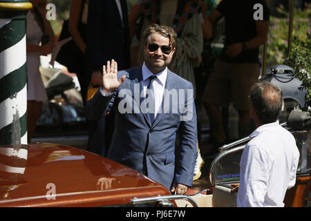 Venezia, Italia. Il 4 settembre, 2018. Venezia - 4 Settembre: Brady Corbet il 4 settembre 2018 a Venezia, Italia.(da Mark Cape/Insidefoto) Credito: insidefoto srl/Alamy Live News Foto Stock