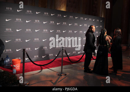 New York, New York, Stati Uniti d'America. 4 Sep, 2018. Atmosfera durante il 2018 Harlem Fashion stile riga Awards & Fashion Show tenutosi al capitale su Sepetmber 4, 2018 in New York City. Credito: Mpi43/media/punzone Alamy Live News Foto Stock