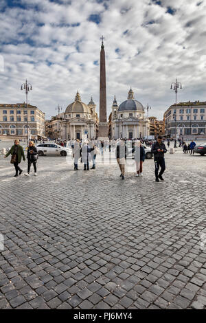 Piazza del Popolo, Roma, lazio, Italy Foto Stock