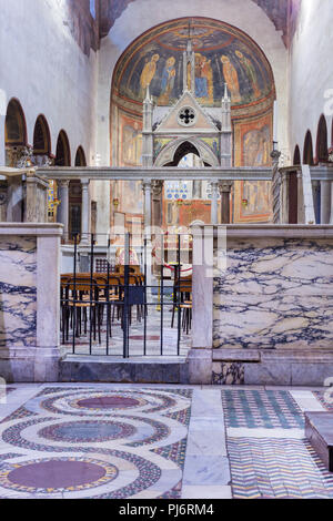 Basilica di Santa Maria in Cosmedin, Basilica di Santa Maria in Cosmedin, de Schola graeca, Roma, lazio, Italy Foto Stock