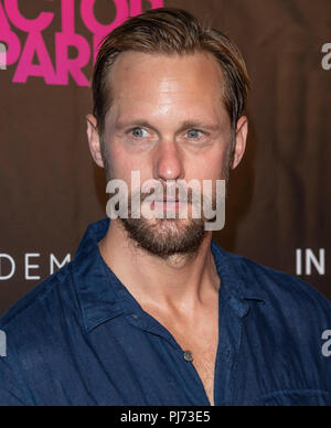 New York, NY - Agosto 29, 2018: Alexander Skarsgard assiste 'un attore prepara' New York a Screening Metrograph Foto Stock