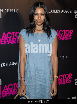 New York, NY - Agosto 29, 2018: Aurora James assiste 'un attore prepara' New York a Screening Metrograph Foto Stock