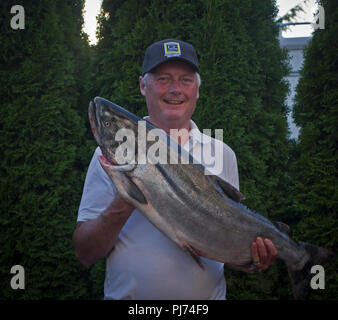 Salmone Tyee Foto Stock