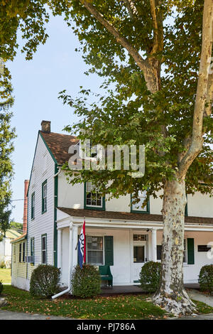 Zercher hotel Christiana, Lancaster County, Pennsylvania, Stati Uniti d'America - una tappa importante sulla ferrovia sotterranea, ora un piccolo museo dedicato ad essa. Foto Stock