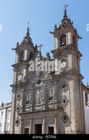 Chiesa di Santa Cruz/ La chiesa della Santa Croce, Braga, Portogallo Foto Stock